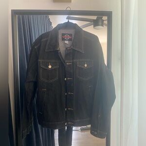 Vibes Dark Denim Jacket